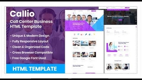 Callio - Call Center Business HTML Template | Themeforest Templates