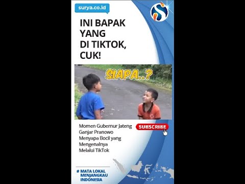 KETEMU PAK GANJAR, CUK : Momen Gubernur Jateng Menyapa Bocil yang Mengenalnya Melalui TikTok