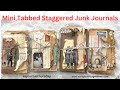 MINI TABBED STAGGERED JUNK JOURNALS FROM SCRAPS ~ #journalthursday