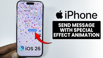 [iOS 26] Send Message with Special Animation and Effect on iPhone