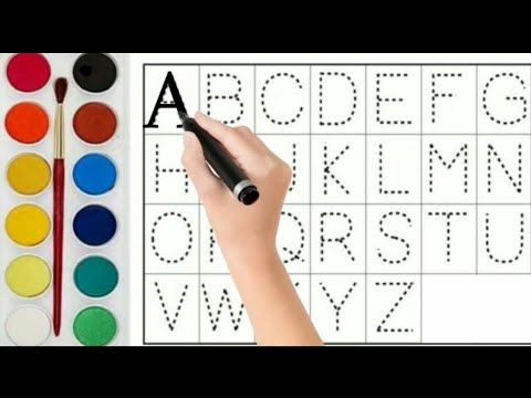Dotted Abcd l Capital letter ABCD l Tracing abcd l Alphabet - YouTube