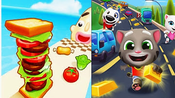 Talking Tom Hero Dash VS Sandwich Runner  Discover all the heroes All Bosses BIG UPDATE  Gameplay