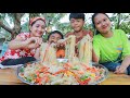 Special Pig Head Cooking Glass noodle - Pig Head Stir Fry Bell Paper - Cooking With Sros