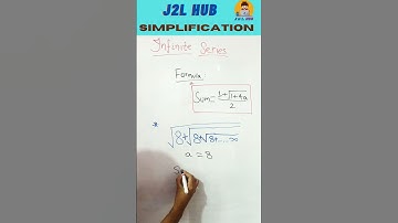 How to find sum of infinte series | math tricks #shorts #j2lhub #maths #infinteseries