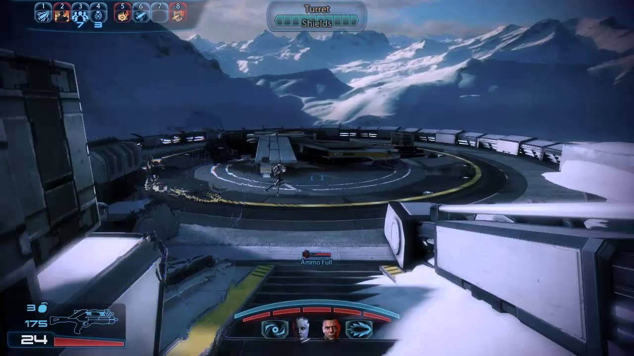 Mass Effect 3 - N7: Cerberus Fighter Base - Final Battle - YouTube