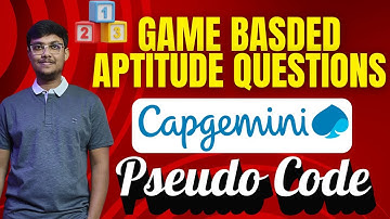 Capgemini Game Based Aptitude questions |  All questions with Solutions | Capgemini 2025 |