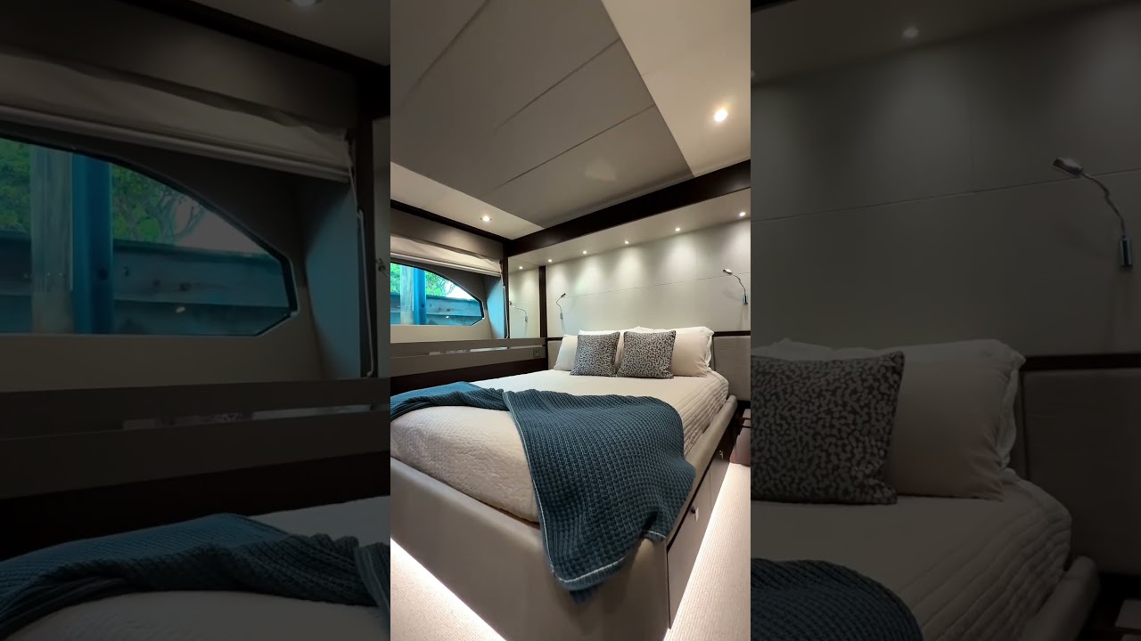 Meet LADY M, a 2019 Sunseeker 76 Flybridge designed with cruising and entertaining in mind.