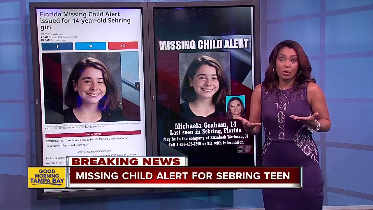 Florida Missing Child Alert issued for 14-year-old Sebring girl - YouTube