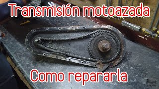 Como reparar la transmisión de una motoazada