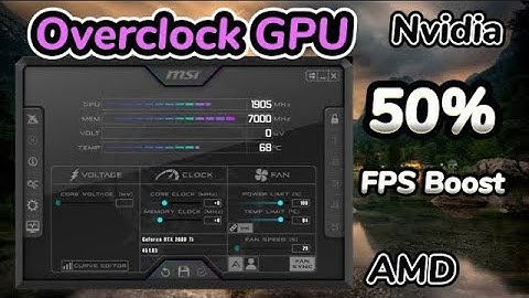 How to Overclock your Nvidia & AMD GPU Safely to Boost Performance! Urdu/Hindi