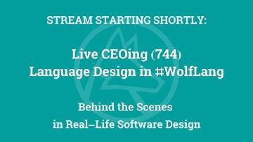 Live CEOing Ep 744: Language Design Review of Discrete Computation Features for 14.0