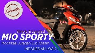 MIO SPORTY YOGYAKARTA | Modifikasi Harian Juragan Cuci Steam | #NGERIDE