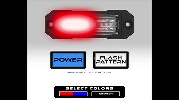 DEMO: ZX-180® Surface Mount / Under Mirror Warning Light Interactive Player! SpeedTechLights.com