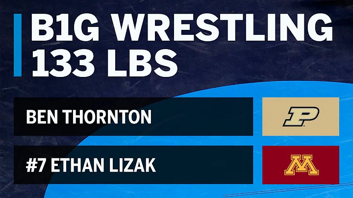 133 LBS: Ben Thornton (Purdue) vs. #7 Ethan Lizak (Minnesota) | Big Ten Wrestling