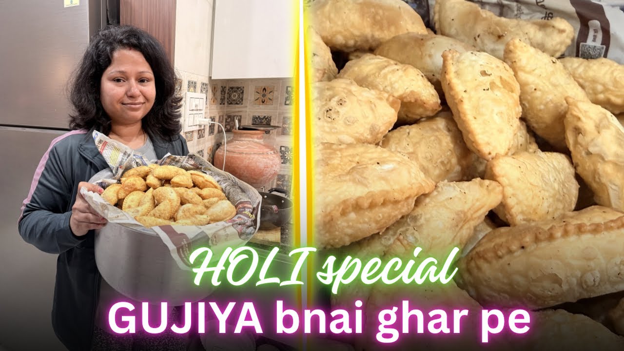 Aaj bnai tasty GUJIYA ghar pe 😍 || Shanu Lucky Vlogs || Family Vlogs || 