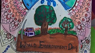 Easiest  world environment day drawing #worldenvironmentday painting #5june2024 #Environment