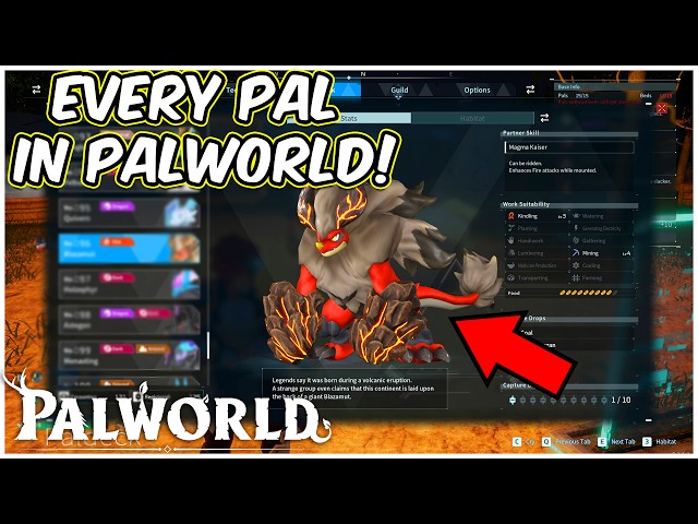 All Pals In The Paldeck For Palworld!! || Palworld Early Access class=