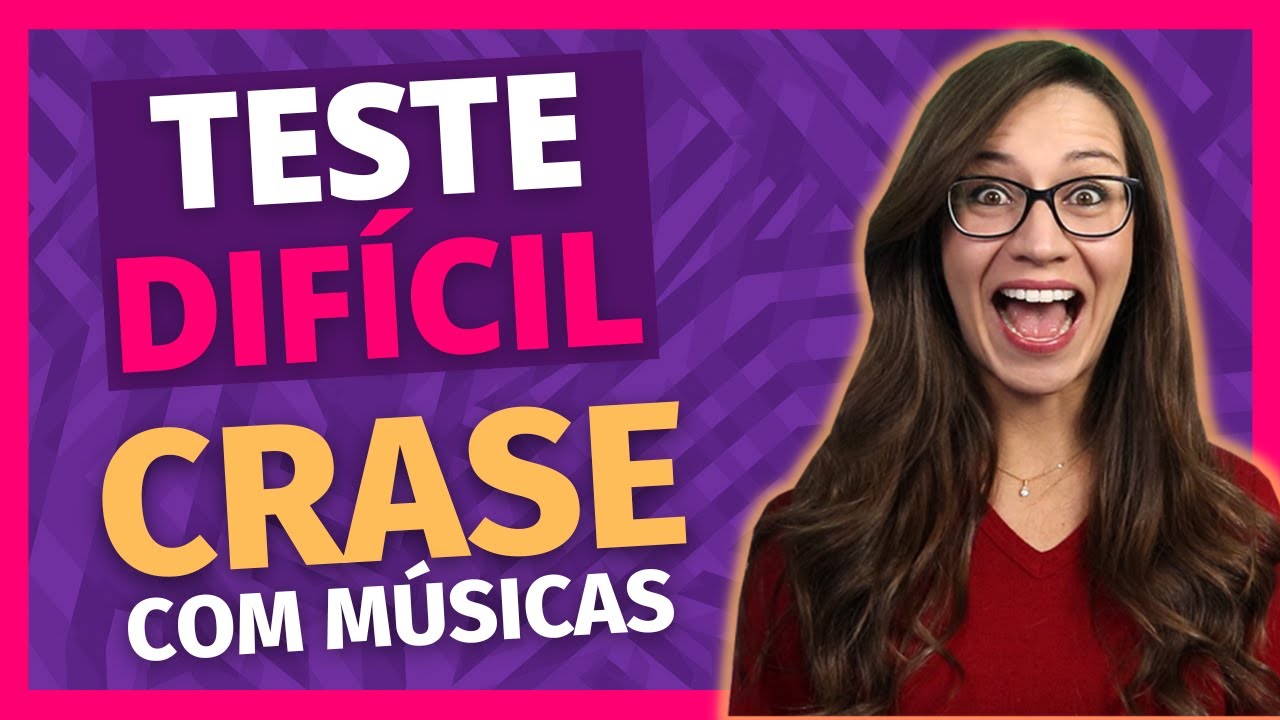 🚨 TESTE DIFÍCIL de CRASE! Você ACERTA as TRÊS QUESTÕES com letras de música? 🚨