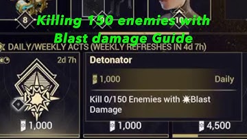 Killing 150 enemies with blast damage Guide | Detonator Challenge | Warframe | The Glassmaker