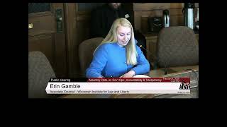 WILL Testifies on Government Operations, Accountability, and Transparency