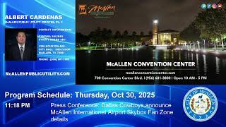 McAllen City Commission Workshop: October 27, 2025