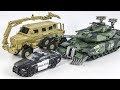 Transformers Movie 1 Decepticon Barricade Bonecrusher Brawl Police Truck Tank Vehicle Car Robot Toys