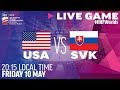 USA vs. Slovakia | Full Game | 2019 IIHF Ice Hockey World Championship