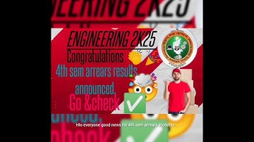 Congratulations 👏🎉 to all 4th sem  arrears students . Finally results is announced . #vtu #exam 🎉👏👍
