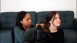 Friend gives me ASMR - Adrianna tries to give me tingles (whisper)