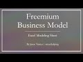 Freemium Financial Model - 5 Year Forecast - LTV, CaC, LTV to CaC