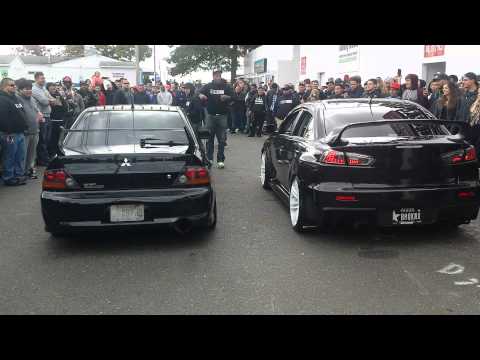 Evo IX vs Evo X 2 Step
