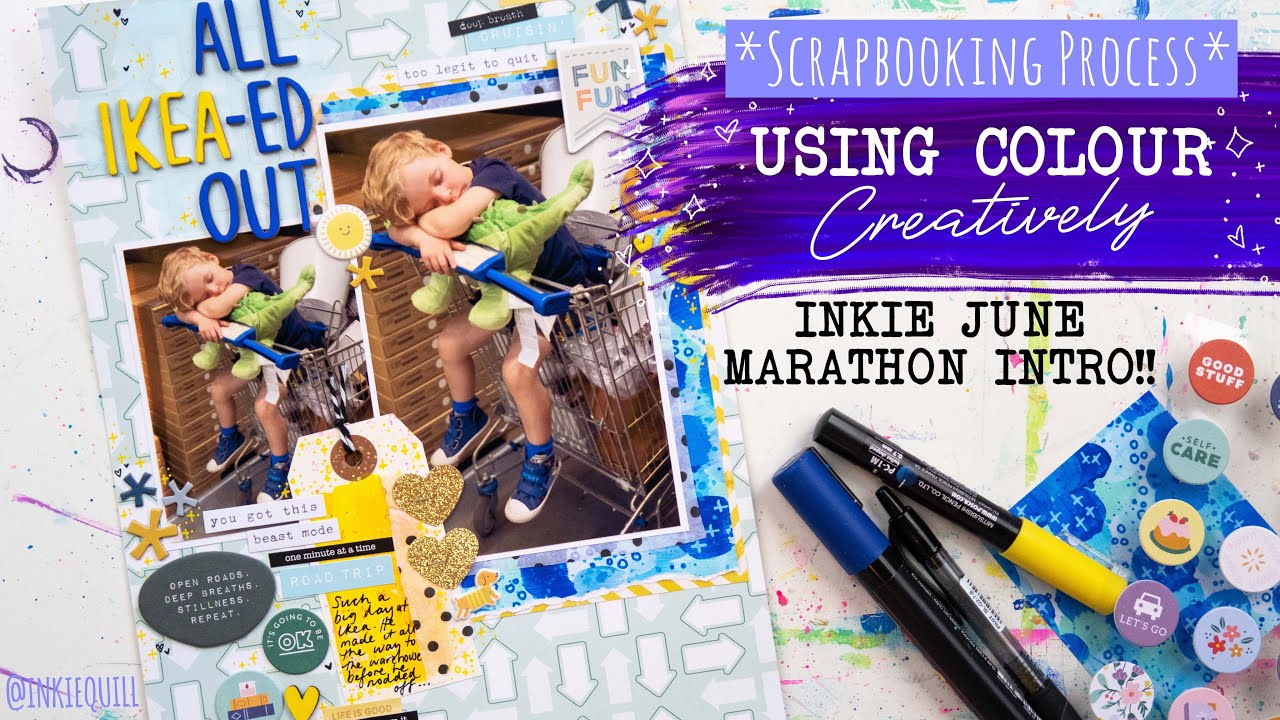 Colour Coded Scrapbooking Process 