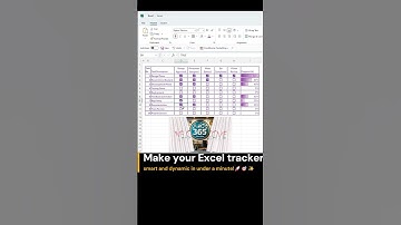 Create Smart Excel Progress Tracker in a minute 🚀🎯✨! #excel #exceltips #edit #shorts #education