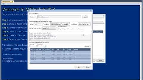 MTPredictor 8 - Setting up an IntraDay ASCII Connection
