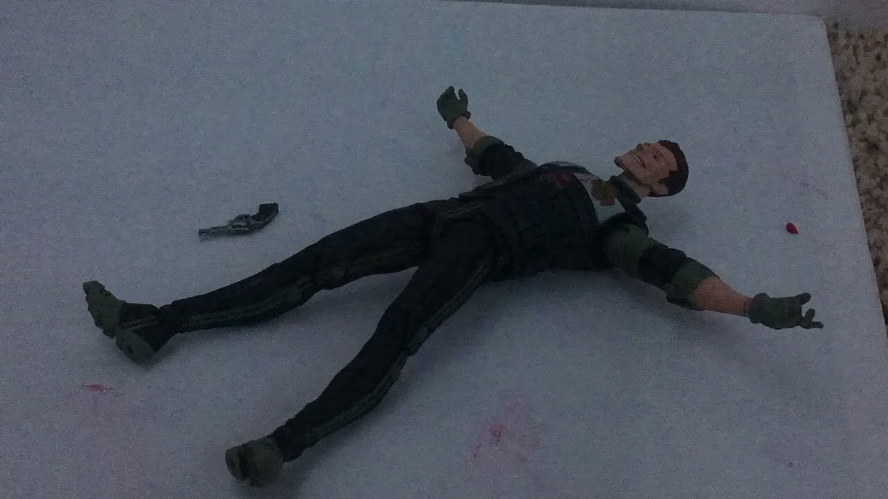 scream Dewey’s death stop motion recreation