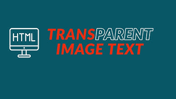 How to create a transparent image text in html | transparent image text in css