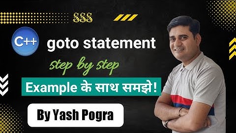 C++ goto statement | goto statement in C++ | goto statement example
