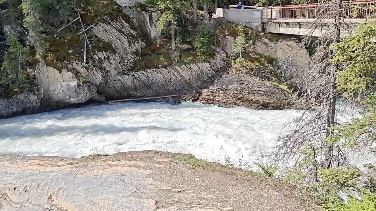 Natural Bridge over the Kicking Horse River.