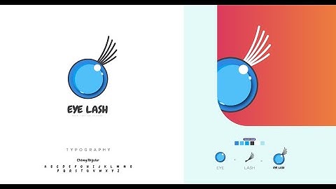 How to create an EYELASH logo in Adobe Illustrator I Logo Tutorial 👉(Speed art) 🎉