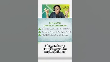 Ano ang Two by Fifteen Matrix  #livegood #affiliatemarketing #onlinebusiness #mlmbusiness  #podcast