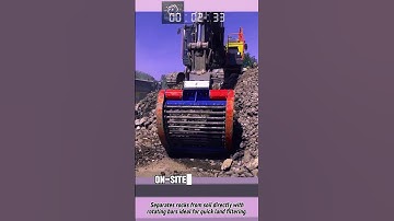 Excavator Rotary Screening Bucket – On-Site Soil & Rock Separation Made Easy