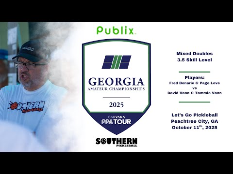 Mixed 3.5 Pickleball (Fred/ Page vs David/ Tammie)- 2025 Publix GA State Championships