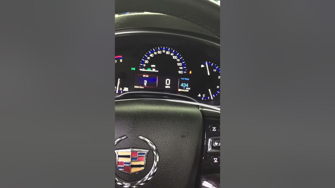 2014 Cadillac SRX oil life YouTube