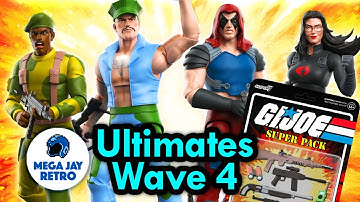 GI Joe Ultimates Wave 4 - Zartan, Gung Ho, Baroness, Stalker, GI Joe Sunbow Cartoon - Mega Jay Retro