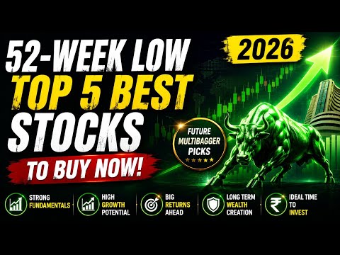Thumbnail for 52-Week Low Best Stocks to Buy Now 2026 | Top Stocks for Long Term | Share Market Latest