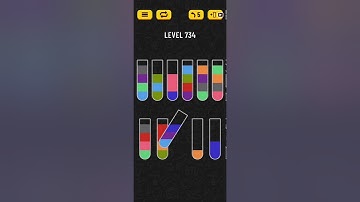 Water Sort Puzzle Level 734 Walkthrough Solution Android/iOS 💦