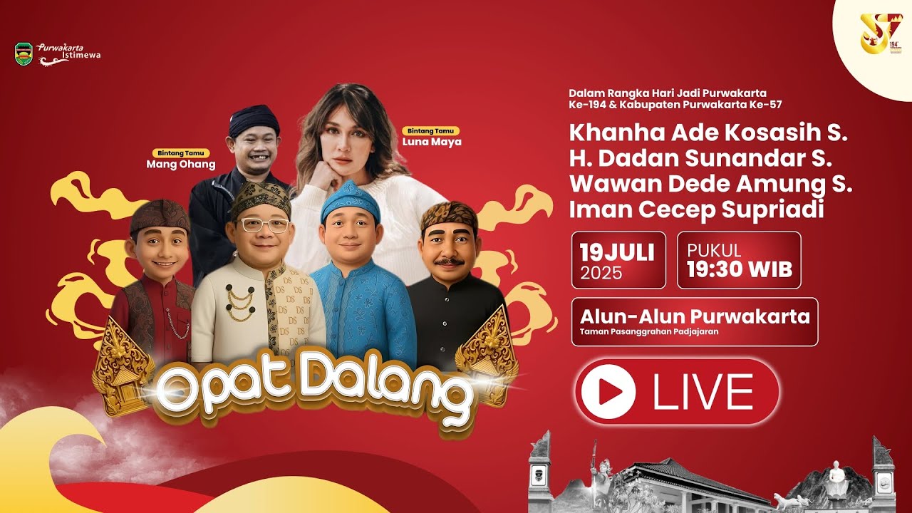 🔴 LIVE PAGELARAN WAYANG GOLEK OPAT DALANG | PURWAKARTA ISTIMEWA