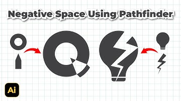 Use Pathfinder to make a Negative Space Logo in Illustrator