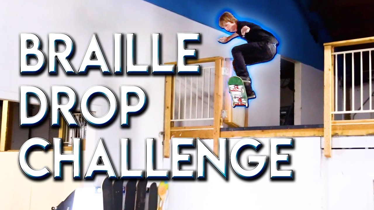 INSANE DROP SKATER VS THE BRAILLEDROP