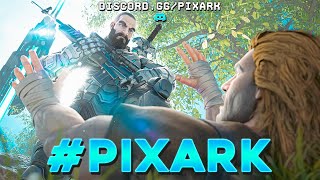 Pixark 3-Man Trailer Ark Ascended 4K